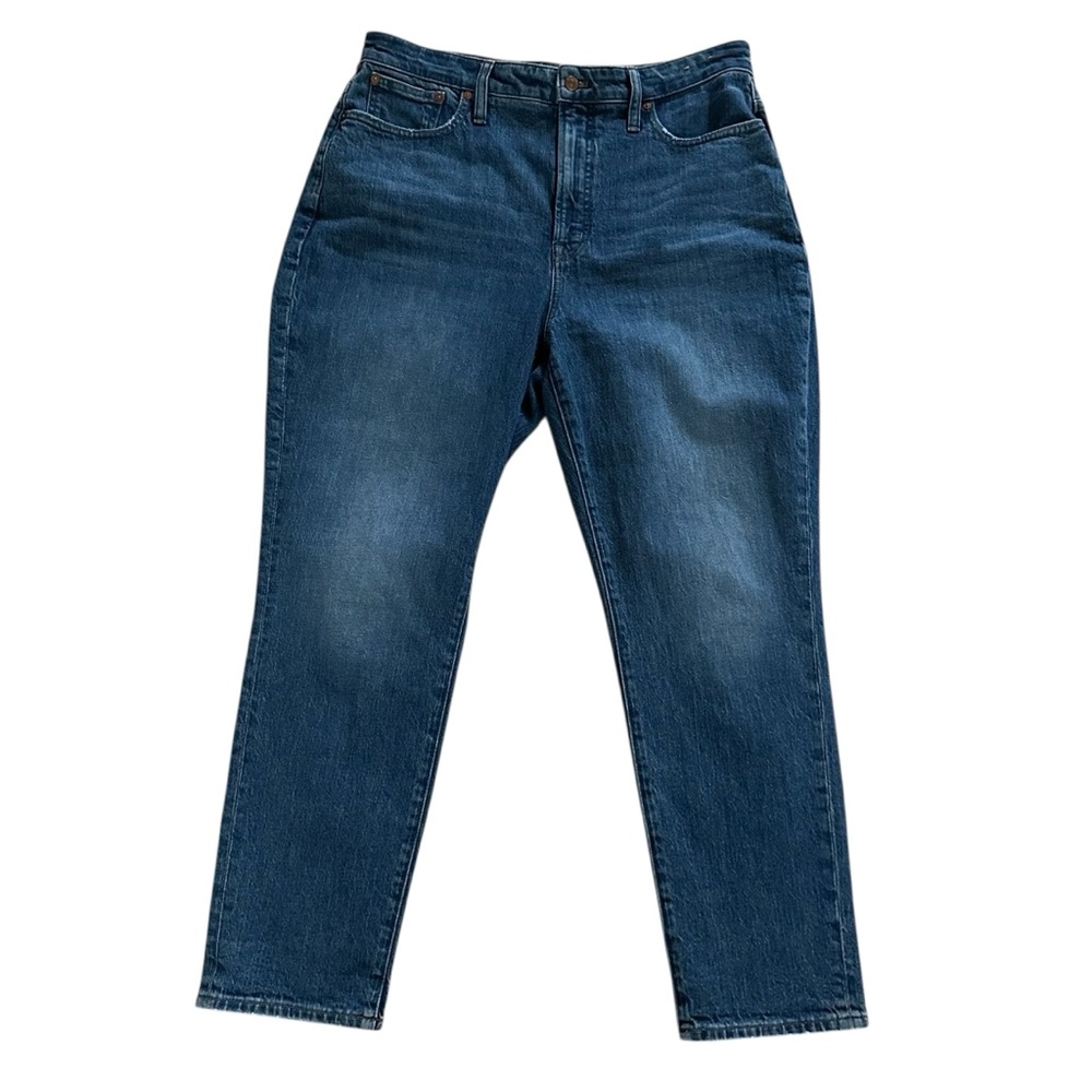 Old Navy High Rise Dark Blue Barrel Jeans Women Sz 14